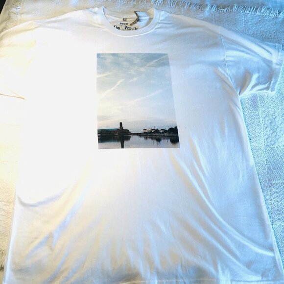 Graphic Tee Asbury Park NJ Beach Original Photo Ocean Grove Lake and Sky Large - Picture 10 of 14